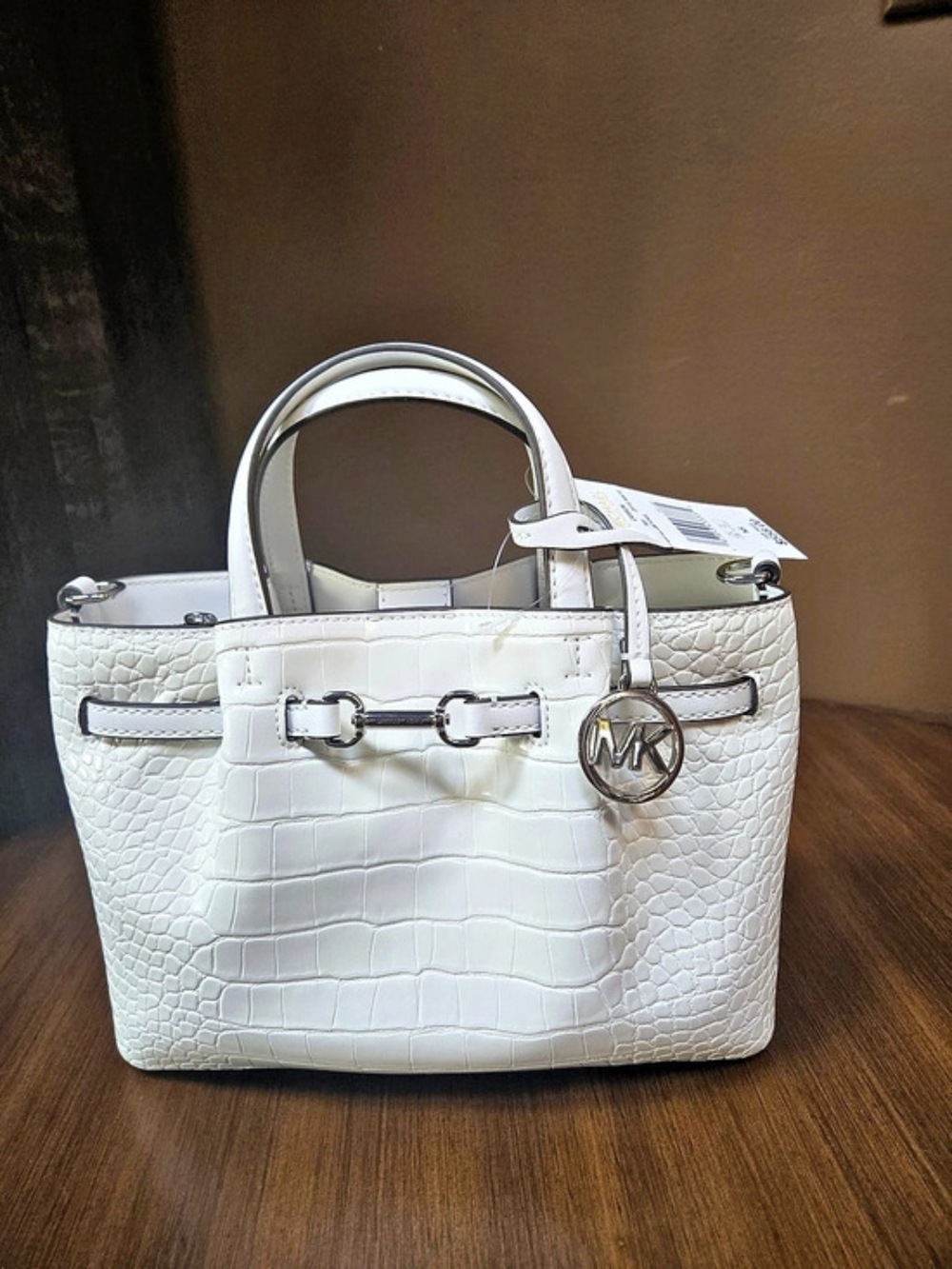 Michael Kors Carson Satchel White NWT